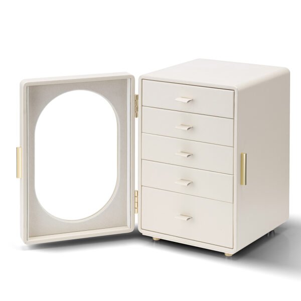 SammieChrono "Luna Treasures" Series: Cream Multi-Layer Jewelry Box - Image 2