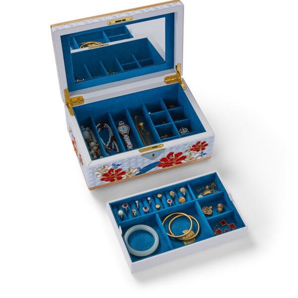 Elegant Embroidered Custom Jewelry Box with LOGO - Image 5