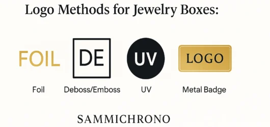 Logo Methods for Jewelry Boxes: Foil, Deboss/Emboss, UV or Metal Badge?