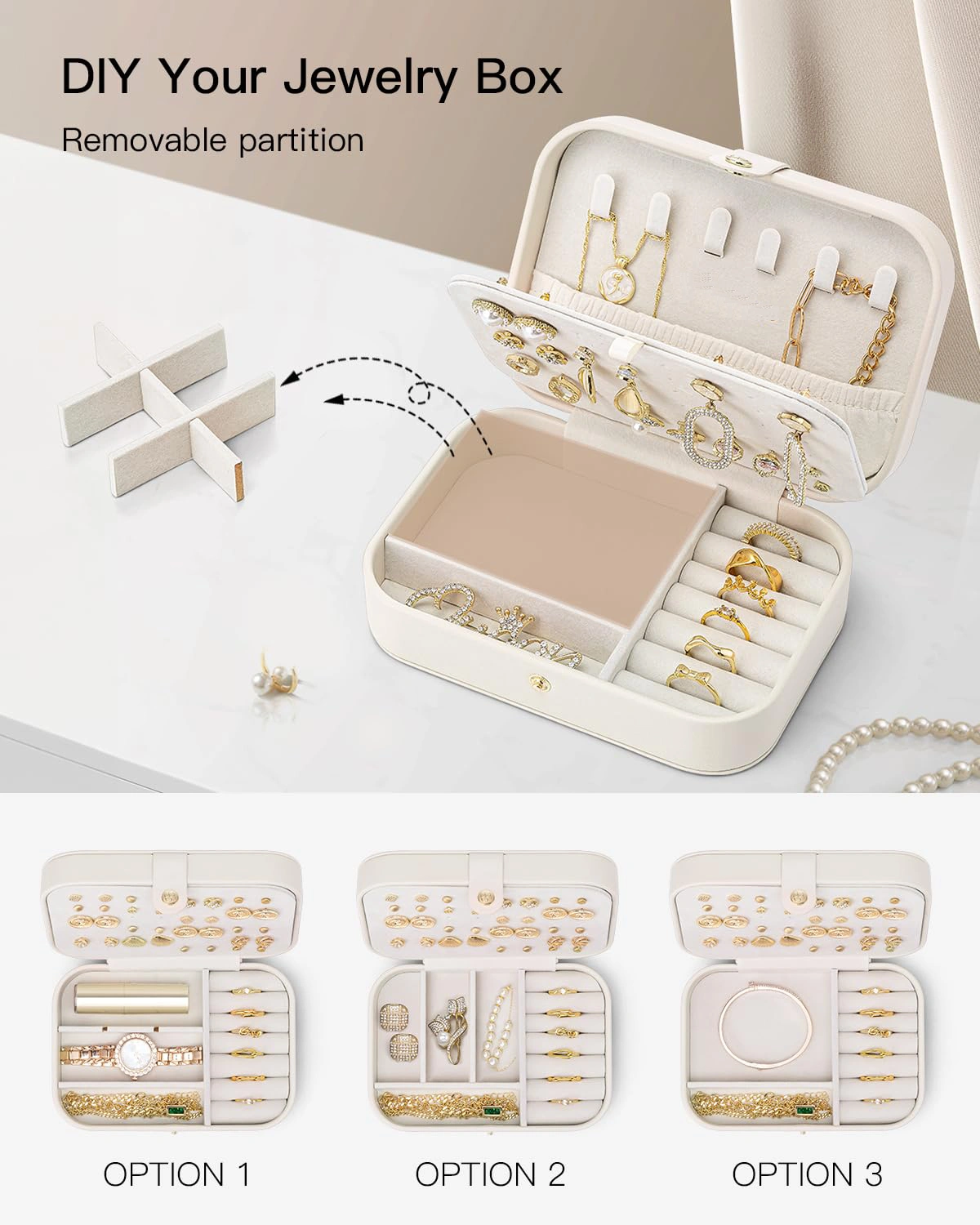 Travel Jewelry Box | Portable Jewelry Organizer for Rings, Earrings & Necklaces (OEM/ODM) - Image 5