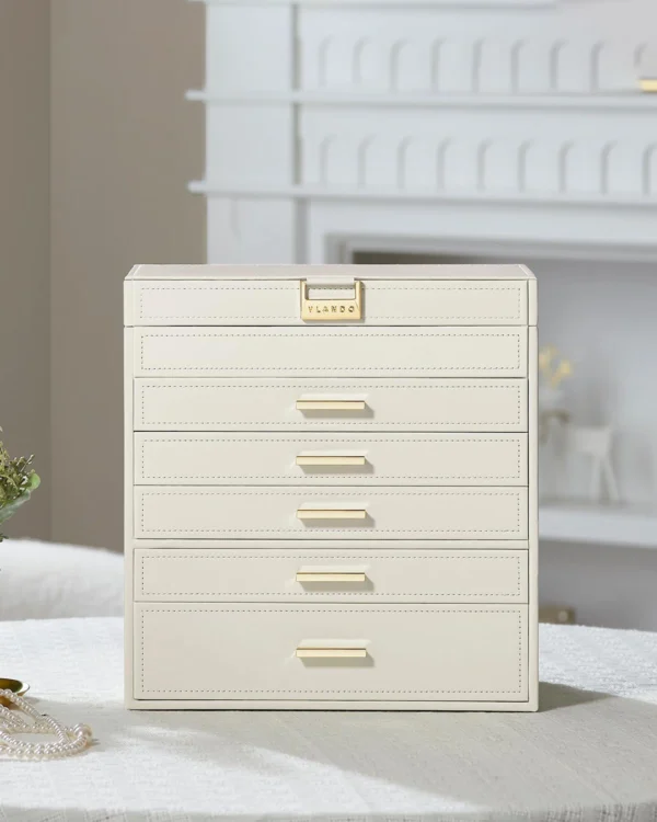 cream jewelry storage cabinet for brands and retailers