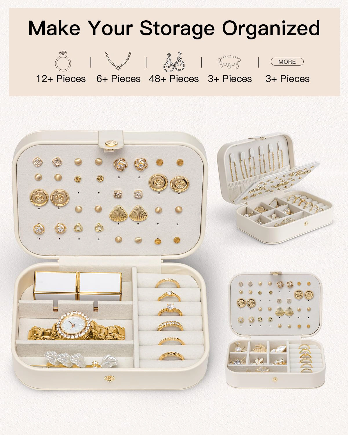 Travel Jewelry Box | Portable Jewelry Organizer for Rings, Earrings & Necklaces (OEM/ODM) - Image 8