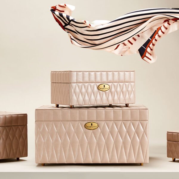 Quilted Custom Jewelry Box (OEM/ODM) - Image 3